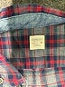 Crewcuts 100% Cotton Plaid Burgundy Long Sleeve Button-Down Shirt Size 8 - photo 3