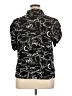 Alice Blue 100% Polyester Print Black Short Sleeve Blouse Size XL - photo 2