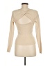 Shein 100% Polyester Tan Long Sleeve Top Size 6 - photo 2