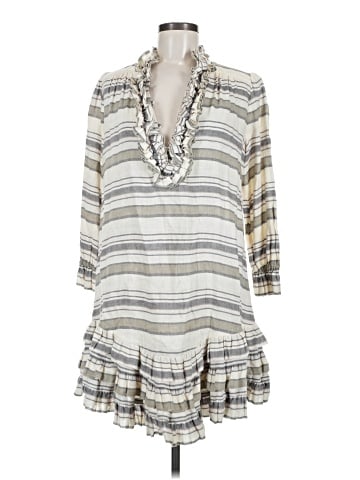 Zimmermann Linen Blend Ruffled Dress (view 1)