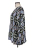 Tibi 100% Silk Blue 3/4 Sleeve Silk Top Size M - photo 5