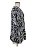 Tibi 100% Silk Blue 3/4 Sleeve Silk Top Size M - photo 4