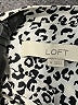 Ann Taylor LOFT Animal Print Ivory Long Sleeve Blouse Size M - photo 7