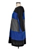 Coco Bianco Color Block Blue Casual Dress Size L - photo 5