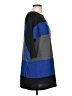 Coco Bianco Color Block Blue Casual Dress Size L - photo 4