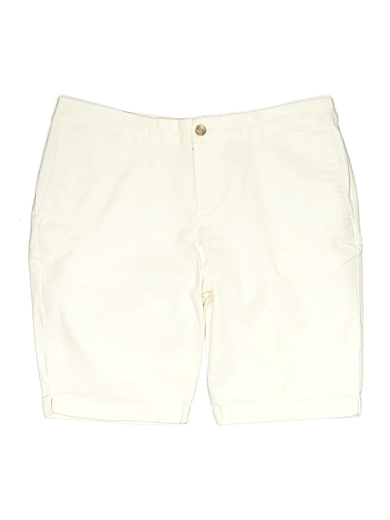Pre-owned Faded Glory Khaki Shorts In White