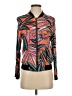 Jack by BB Dakota 100% Rayon Print Orange Track Jacket Size S - photo 1