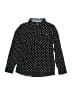DKNY 100% Cotton Polka Dots Black Long Sleeve Button-Down Shirt Size 7 - photo 1