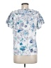 Chico's Blue Short Sleeve Blouse Size M - photo 2