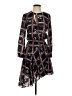 Parker 100% Polyester Print Black Casual Dress Size XS - photo 1