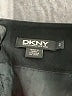 DKNY Solid Black Wool Skirt Size 2 - photo 4