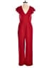 Francesca's Solid Red Jumpsuit Size XS - photo 1