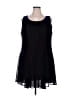 Be Smart Solid Black Cocktail Dress Size 22W - photo 1