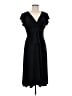 Evan Picone Solid Black Casual Dress Size 10 - photo 1