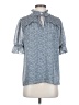 Pleione 100% Polyester Blue Short Sleeve Blouse Size S - photo 1