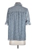 Pleione 100% Polyester Blue Short Sleeve Blouse Size S - photo 2