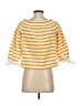 J.Crew 100% Baumwolle Yellow 3/4 Sleeve Top Size XXS - photo 2