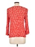 19 Cooper 100% Rayon Red 3/4 Sleeve Blouse Size L - photo 2