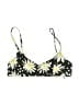 Solid & Striped Floral Black Swimsuit Top Size S - photo 1