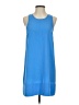 Tildon 100% Polyester Solid Blue Casual Dress Size S - photo 1