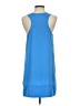 Tildon 100% Polyester Solid Blue Casual Dress Size S - photo 2