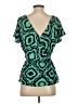 Tori Richard Green Short Sleeve Top Size XXS - photo 2