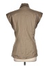 FRAME Tan Sleeveless Button-Down Shirt Size L - photo 2