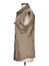 FRAME Tan Sleeveless Button-Down Shirt Size L - photo 5