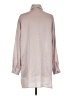 ASOS 100% Polyester Metallic Silver Long Sleeve Blouse Size 4 - photo 2