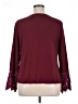 Thalia Sodi Burgundy Long Sleeve Blouse Size XL - photo 2