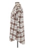 Passport Plaid Brown 3/4 Sleeve Blouse Size M - photo 5