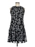 Calvin Klein 100% Polyester Print Black Cocktail Dress Size 6 - photo 1