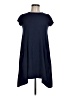 Enough About Me Solid Blue Casual Dress Size M - photo 1