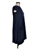 Enough About Me Solid Blue Casual Dress Size M - photo 4