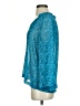 Patterson J. Kincaid 100% Polyester Teal Long Sleeve Blouse Size S - photo 5