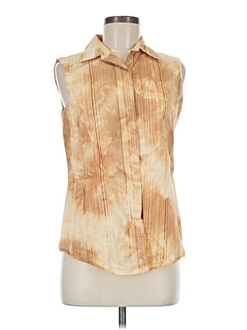 Company Ellen Tracy Sleeveless Button-Down Shirt (view 1)