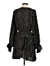 Glam 100% Polyester Animal Print Black Casual Dress Size S - photo 2