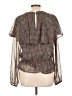 Free Press 100% Polyester Brown 3/4 Sleeve Blouse Size L - photo 2