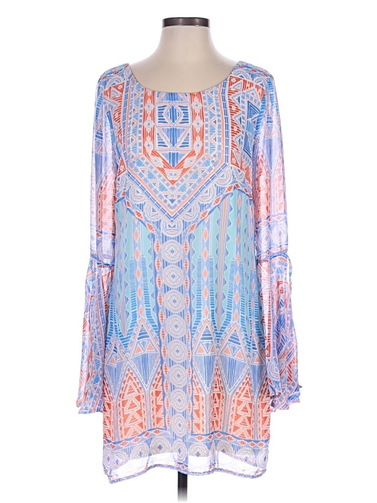 Pre-owned Pink Owl Casual Dress In Blue