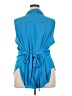 Worthington Blue Sleeveless Button-Down Shirt Size 3X - photo 2