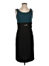 Studio One Color Block Teal Cocktail Dress Size 4 - photo 1