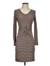 Potter's Pot Stripes Brown Casual Dress Size S - photo 1