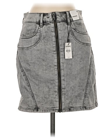 Express Denim Skirt (view 1)