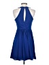 Express 100% Polyester Solid Blue Cocktail Dress Size 4 - photo 2