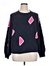 Nic + Zoe Hearts Blue Pullover Sweater Size XL - photo 1