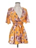 Unbranded Floral Orange Romper Size S - photo 1