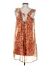 Vero Moda 100% Polyester Floral Orange Casual Dress Size XS - photo 2