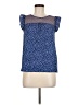 I Love H81 100% Polyester Blue Short Sleeve Blouse Size M - photo 1