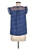 I Love H81 100% Polyester Blue Short Sleeve Blouse Size M - photo 2