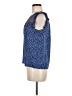 I Love H81 100% Polyester Blue Short Sleeve Blouse Size M - photo 5